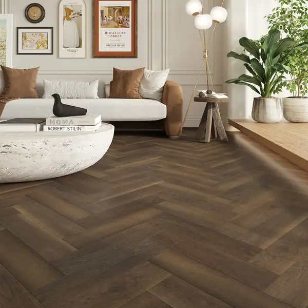 Herringbone Chelsea in Spanish Oak 14mm Herringbone